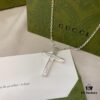 Gucci Gucci 925 Sterling Silver Cross Necklace