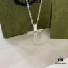 Gucci Gucci 925 Sterling Silver Cross Necklace