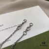 Gucci Interlocking Double G Enamel Blue Heart Bracelet in 925 Sterling Silver