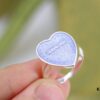 Gucci Enamel Letter Heart Fashion Ring