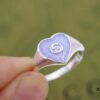 692ff19699f2d84055c8d80d Gucci Interlocking Double G Enamel Heart Fashion Ring