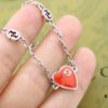 692ff19999f2d84055c8d814 New Arrival💗 Gucci Interlocking Double G Red Enamel Heart Bracelet