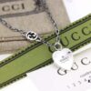 692ff19c99f2d84055c8d81d New Arrival💗 Gucci Interlocking Double G Blue Enamel Heart Necklace