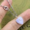 692ff19c99f2d84055c8d81e New Arrival💗 Gucci Interlocking Double G Blue Enamel Heart Necklace