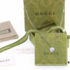 692ff19d99f2d84055c8d820 New Arrival💗 Gucci Interlocking Double G Blue Enamel Heart Necklace