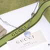 692ff19e99f2d84055c8d822 New Arrival💗 Gucci Interlocking Double G Blue Enamel Heart Necklace