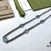 692ff1ac99f2d84055c8d83f Gucci Vintage Enamel G Logo Aged Silver Necklace