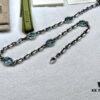 692ff1ae99f2d84055c8d843 Gucci Vintage Enamel G Logo Aged Silver Necklace
