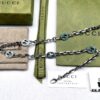 692ff1ae99f2d84055c8d844 Gucci Vintage Enamel G Logo Aged Silver Necklace