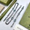 692ff1b099f2d84055c8d848 Gucci Vintage Enamel G Logo Aged Silver Necklace