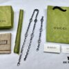 692ff1b199f2d84055c8d849 Gucci Vintage Enamel G Logo Aged Silver Necklace
