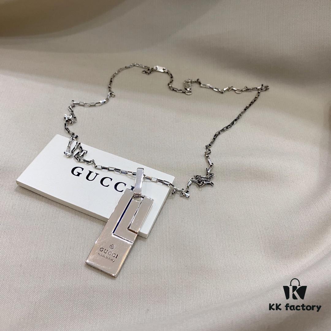 Gucci Unisex Fashion Pendant Necklace in 925 Sterling Silver