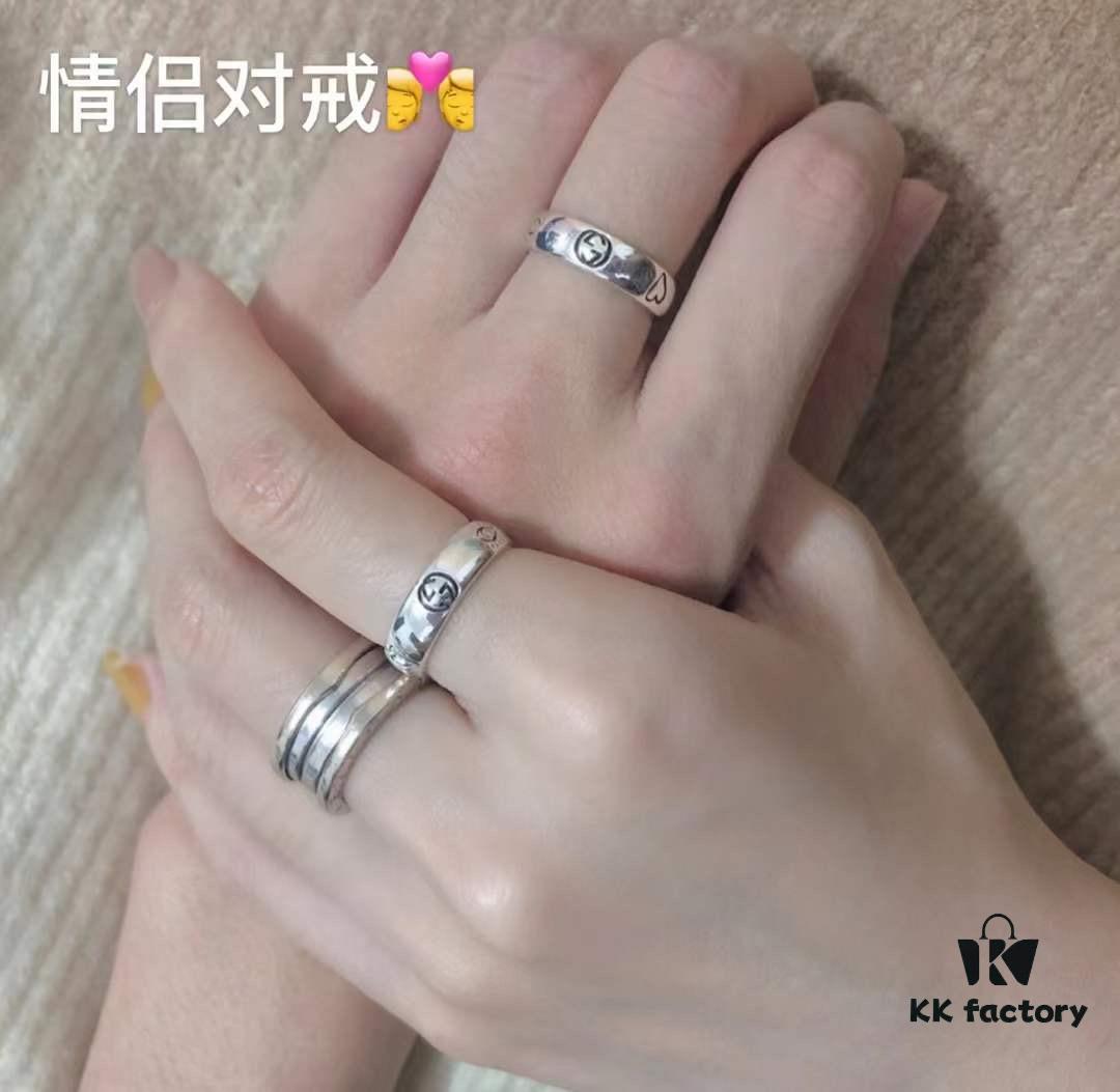 692ff1cb99f2d84055c8d885 Valentine's Day Gift Selection 💜 Gucci Love Fearless Series Floral and Bird Couple Rings