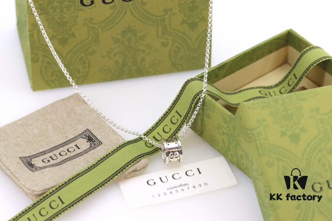 692ff1cb99f2d84055c8d886 Gucci Double G Lucky Bead Necklace Unisex Couple's Style
