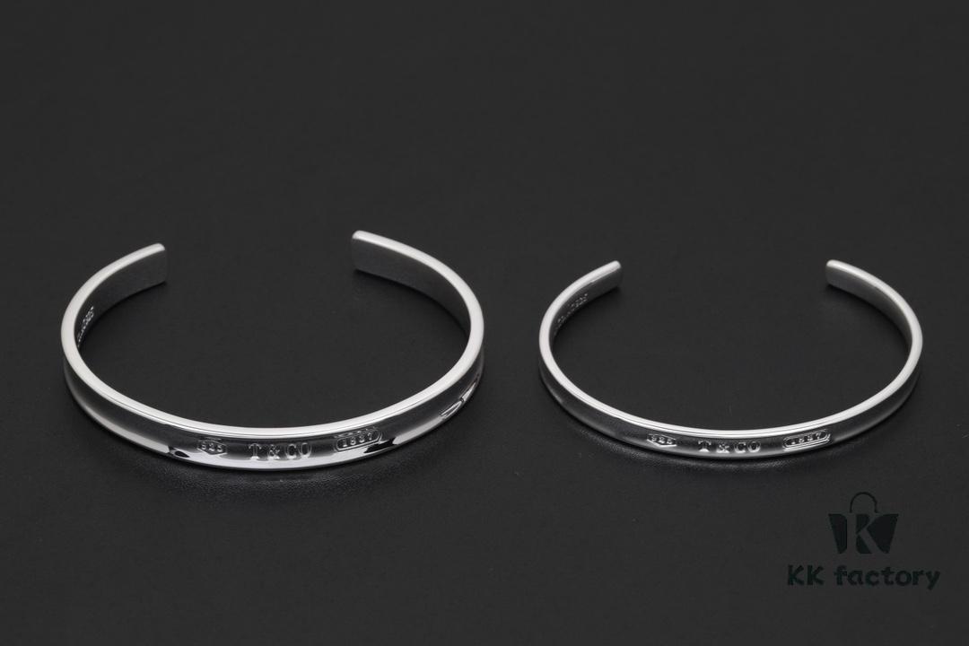 692ff1cb99f2d84055c8d887 Valentine's Gift ❤️ Recommended Tiffany 1837 Series Letter Open Cuff Bracelet