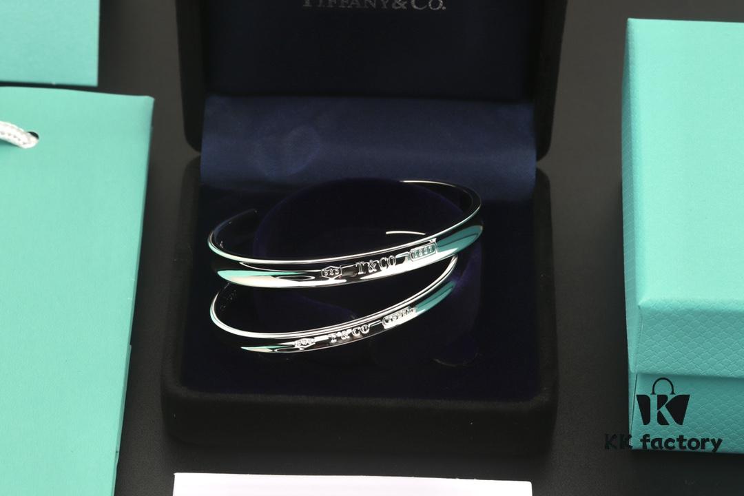 692ff1cd99f2d84055c8d889 Valentine's Gift ❤️ Recommended Tiffany 1837 Series Letter Open Cuff Bracelet