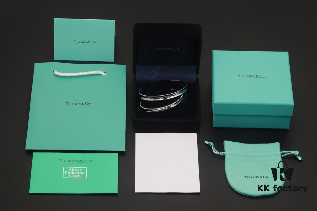 692ff1ce99f2d84055c8d88c Valentine's Gift ❤️ Recommended Tiffany 1837 Series Letter Open Cuff Bracelet