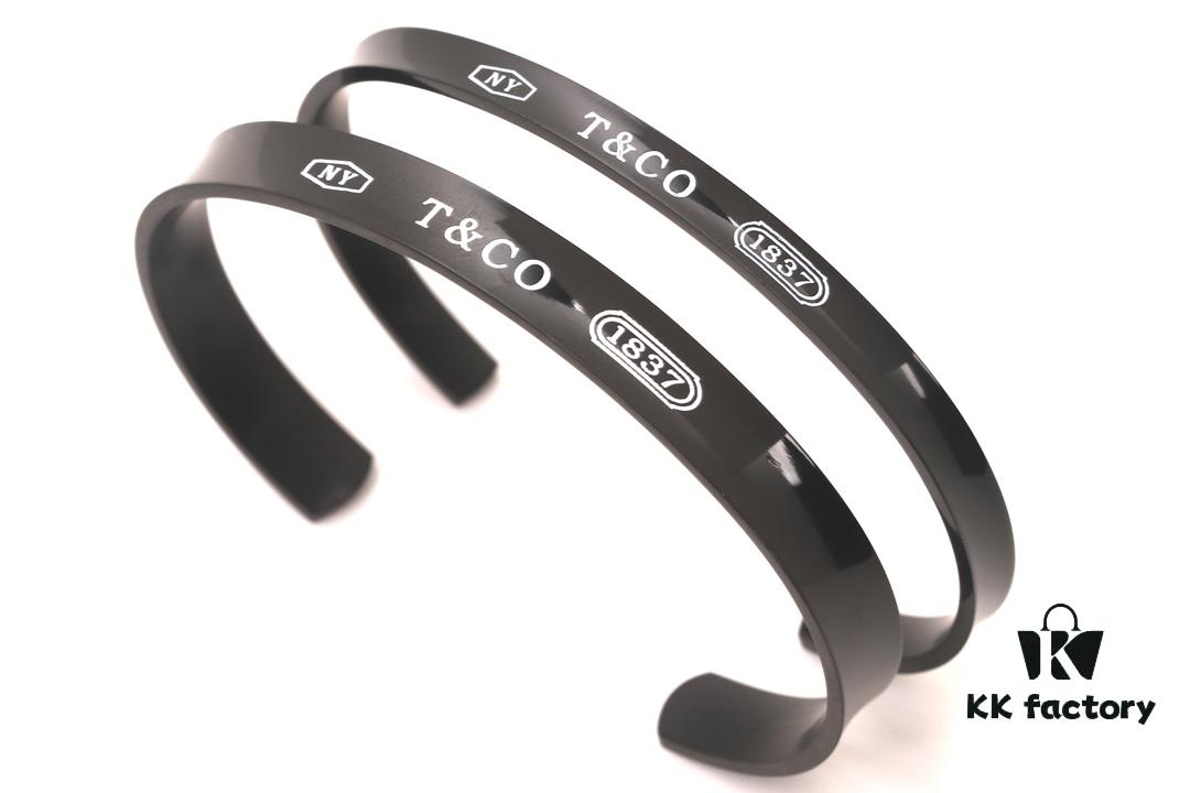 692ff1d099f2d84055c8d890 Valentine's Gift ❤️ Recommended Tiffany 1:1 Replica Titanium 1837 Bangle Bracelet