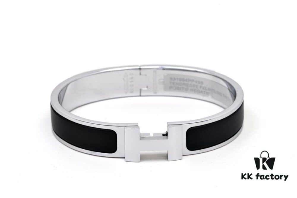 692ff1d599f2d84055c8d89d Valentine's Gift ❤️ Couples' Choice ☑️ HERMES | Exclusive SO BLACK Matte Black Knight Bracelet in White Gold
