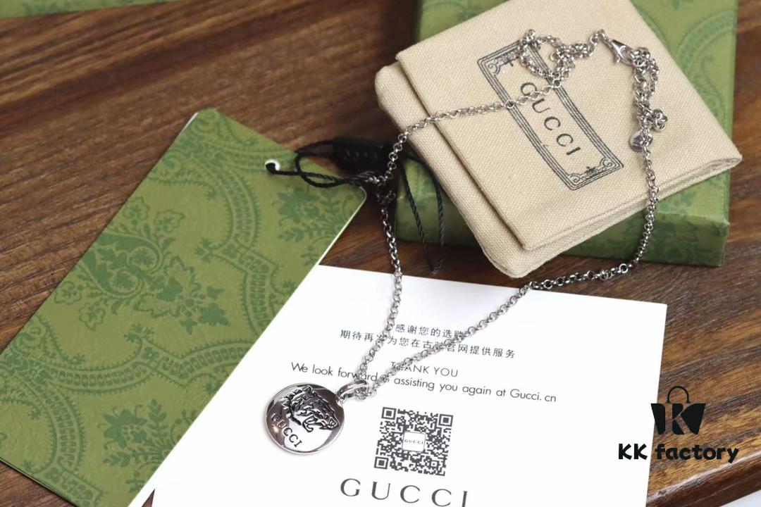 692ff1df99f2d84055c8d8ae Valentine's Gift ❤️ Gucci Floral Bird Series Blind for Love Tiger Head Necklace