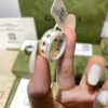 692ff1ee99f2d84055c8d8c3 GUCCI Overseas Member Gift - Gucci Gem Ceramic Ring, Sizes 5-11 US, Featuring Classic Double G and Bee Comet Logo in Gold, Exquisitely Crafted, Smooth and Comfortable to Wear, Unisex Design Ideal for Couples