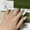 692ff1f199f2d84055c8d8c7 GUCCI Overseas Member Gift - Gucci Gem Ceramic Ring, Sizes 5-11 US, Featuring Classic Double G and Bee Comet Logo in Gold, Exquisitely Crafted, Smooth and Comfortable to Wear, Unisex Design Ideal for Couples