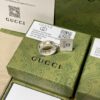 692ff1f299f2d84055c8d8c9 GUCCI Overseas Member Gift - Gucci Gold-Trimmed Double G Ceramic Ring
