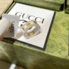 692ff1f799f2d84055c8d8d1 GUCCI Overseas Member Gift - Gucci Gold-Trimmed Double G Ceramic Ring