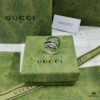 Gucci New Enamel Black Couple's Wide and Narrow Band