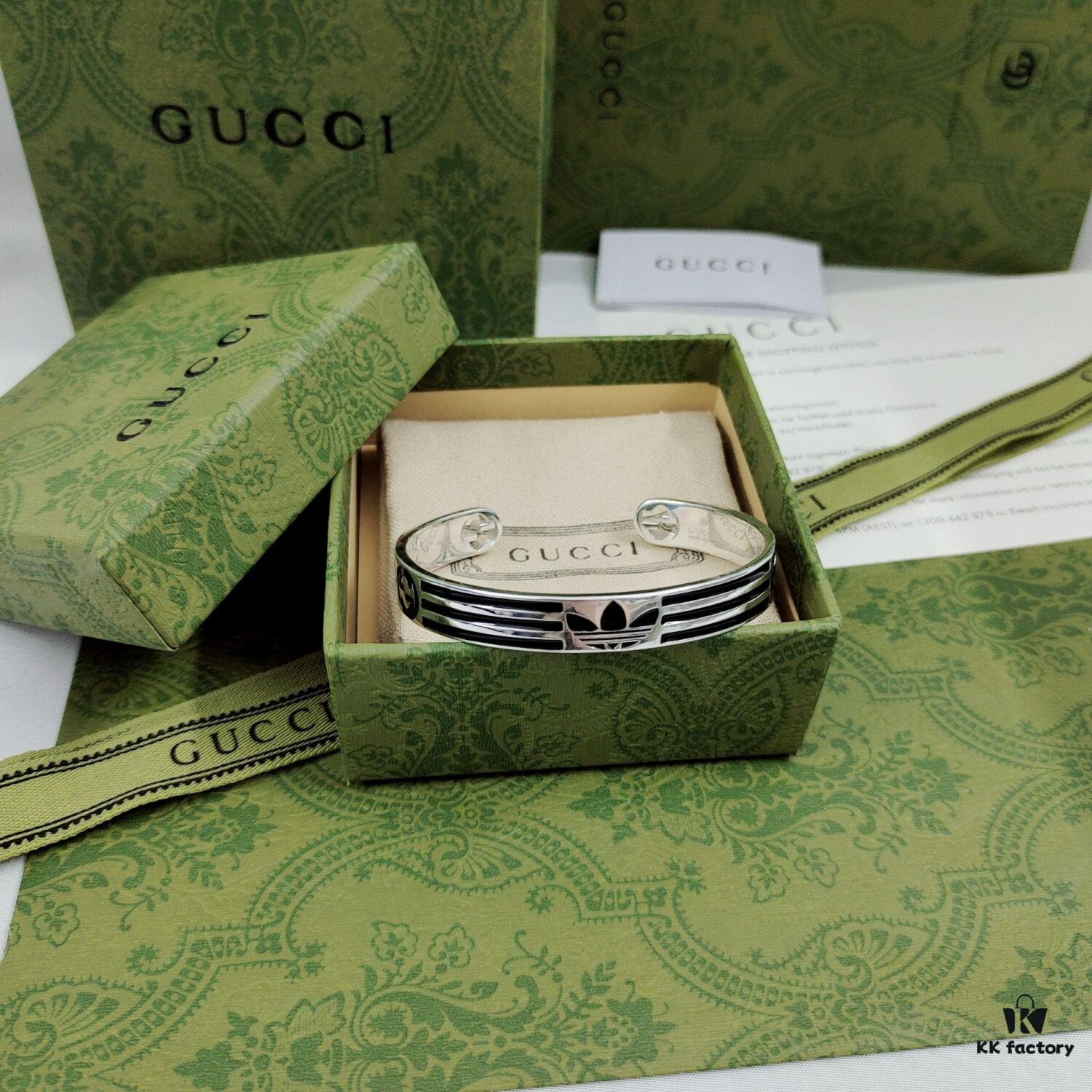 Gucci x Adidas Collaborative Trefoil Latest Style Bracelet