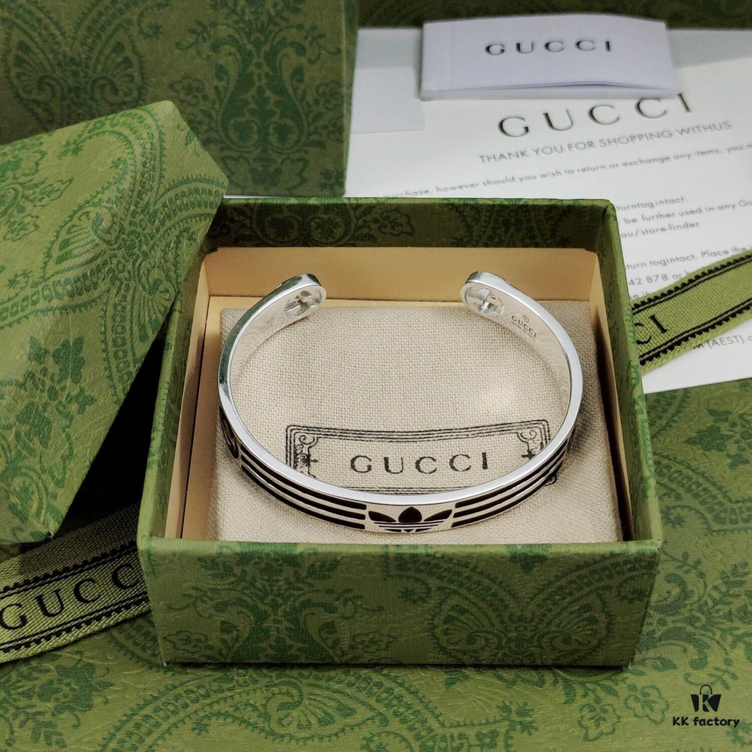 Gucci x Adidas Collaborative Trefoil Latest Style Bracelet