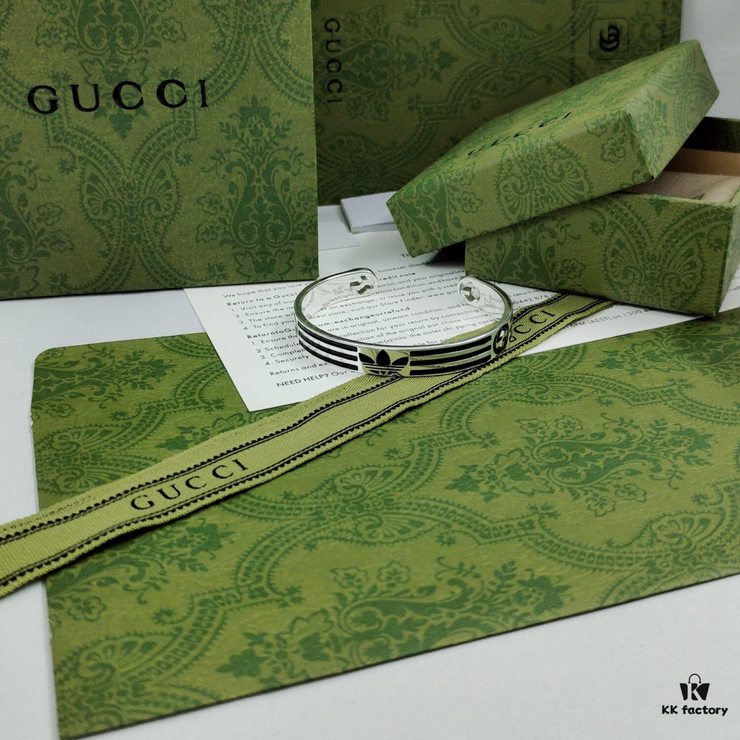Gucci x Adidas Collaborative Trefoil Latest Style Bracelet