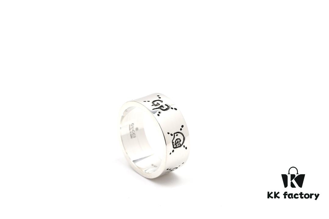 Gucci Ghost Sterling Silver Ring 9mm