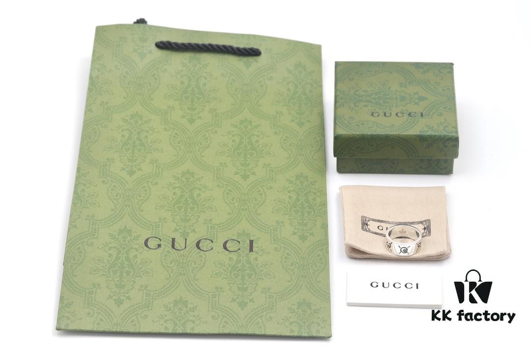Gucci Ghost Sterling Silver Ring 9mm