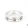 Gucci Ghost Sterling Silver Ring 6mm