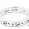 Gucci Ghost Sterling Silver Ring 4mm