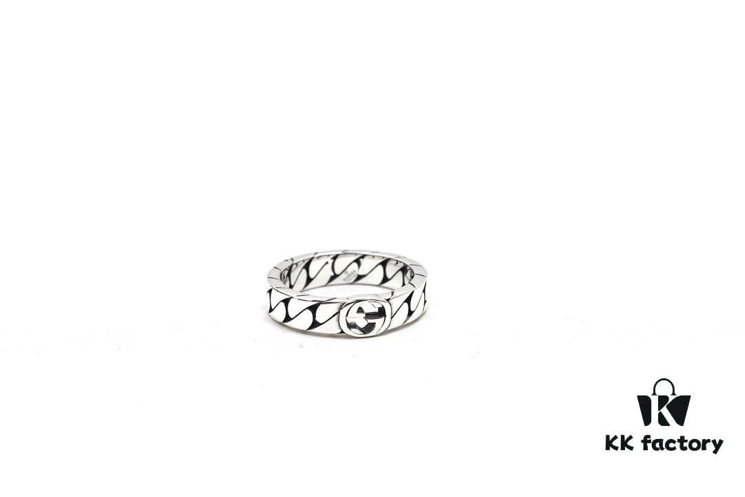 New Arrival Gucci 6mm Interlocking Double G Ring