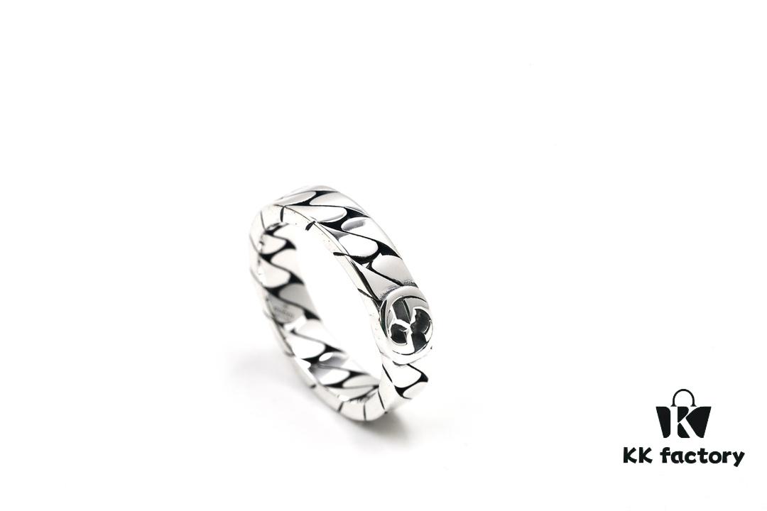 New Arrival Gucci 6mm Interlocking Double G Ring