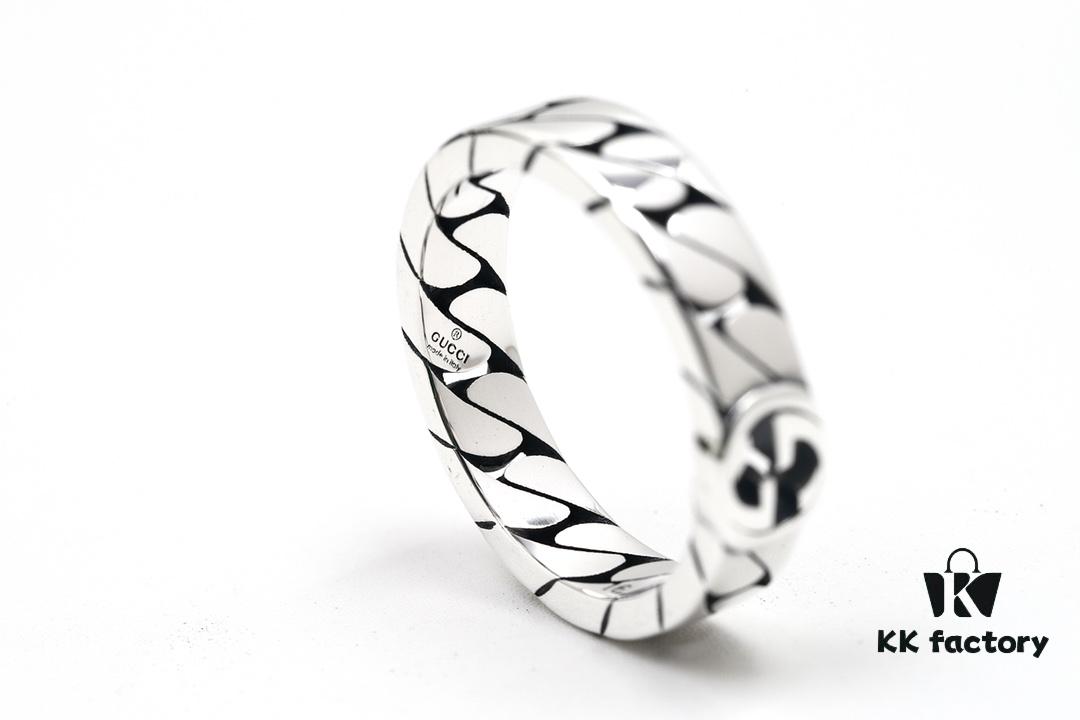 New Arrival Gucci 6mm Interlocking Double G Ring