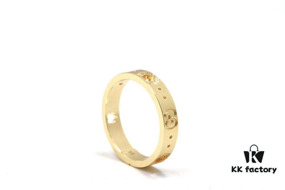 692ff28499f2d84055c8d985 New Arrival GUCCI-inspired CNC Craft 925 Sterling Silver Gold-Tone Star Pattern Openwork Ring