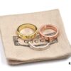 New Arrival GUCCI-inspired CNC Craft 925 Sterling Silver Gold-Tone Star Pattern Openwork Ring