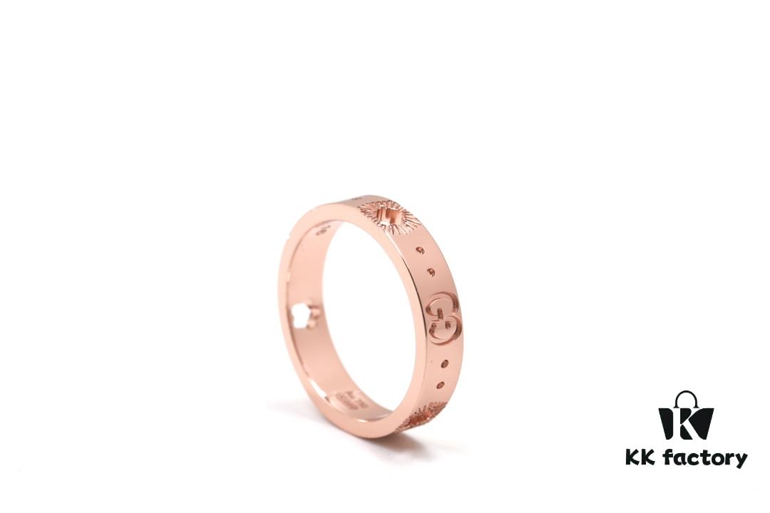 692ff28799f2d84055c8d98f New Arrival: CNC Crafted Rose Gold 925 Sterling Silver Ring with Star Pattern and Openwork Details