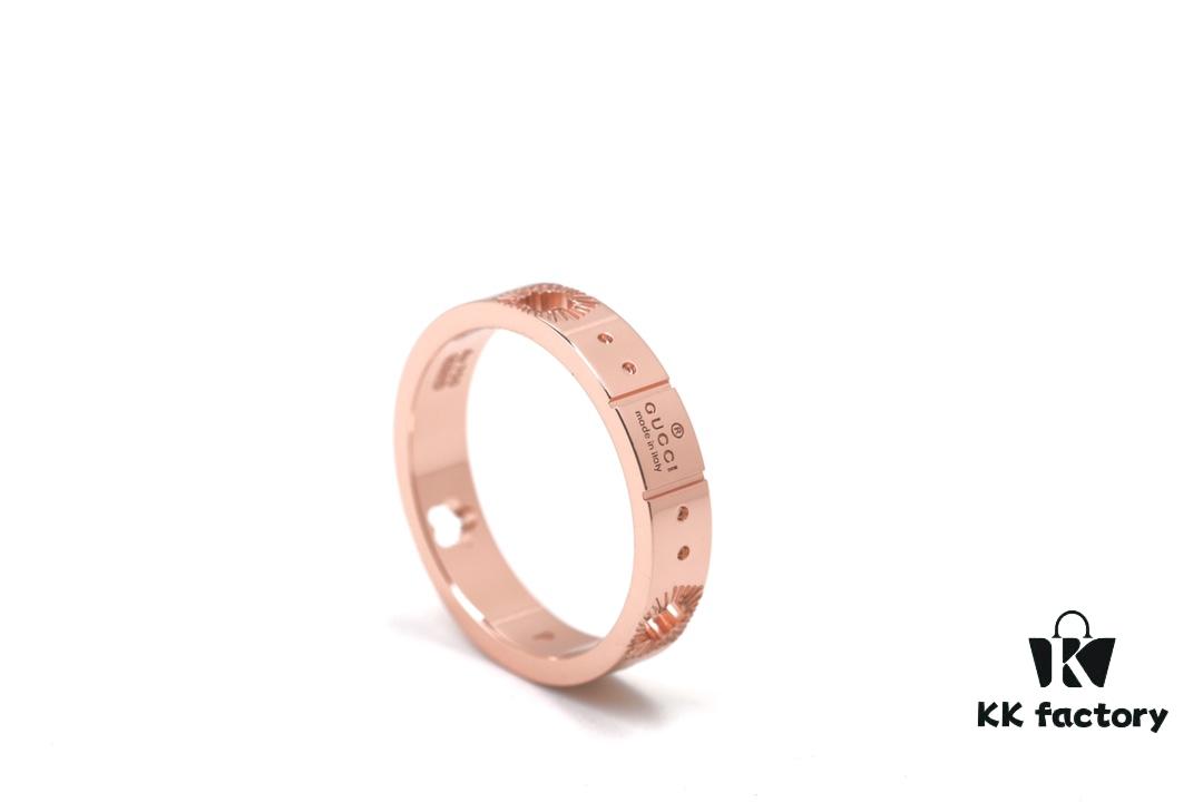 692ff28899f2d84055c8d991 New Arrival: CNC Crafted Rose Gold 925 Sterling Silver Ring with Star Pattern and Openwork Details