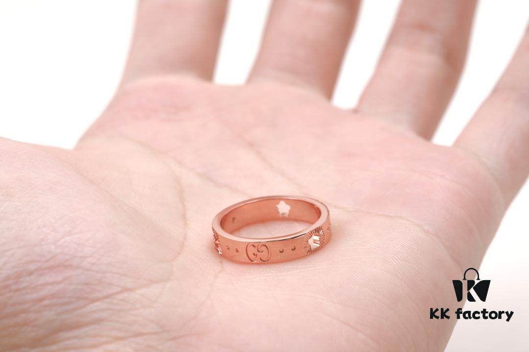 692ff28999f2d84055c8d993 New Arrival: CNC Crafted Rose Gold 925 Sterling Silver Ring with Star Pattern and Openwork Details