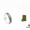 692ff28d99f2d84055c8d99a GUCCI New Arrival Interlocking Double G Ring with Stone Texture in Thin Brown and Gem Green Enamel