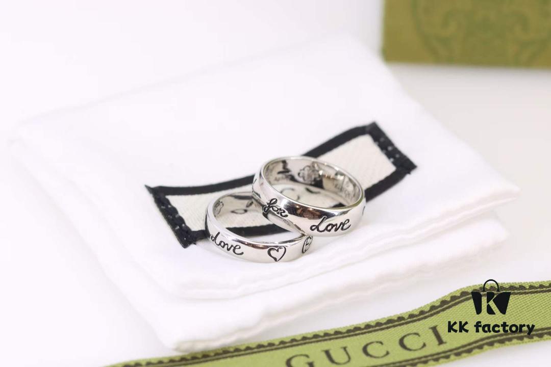 692ff29a99f2d84055c8d9b4 Valentine's Gift ❤️ Gucci Fearless Floral and Bird Couple Rings