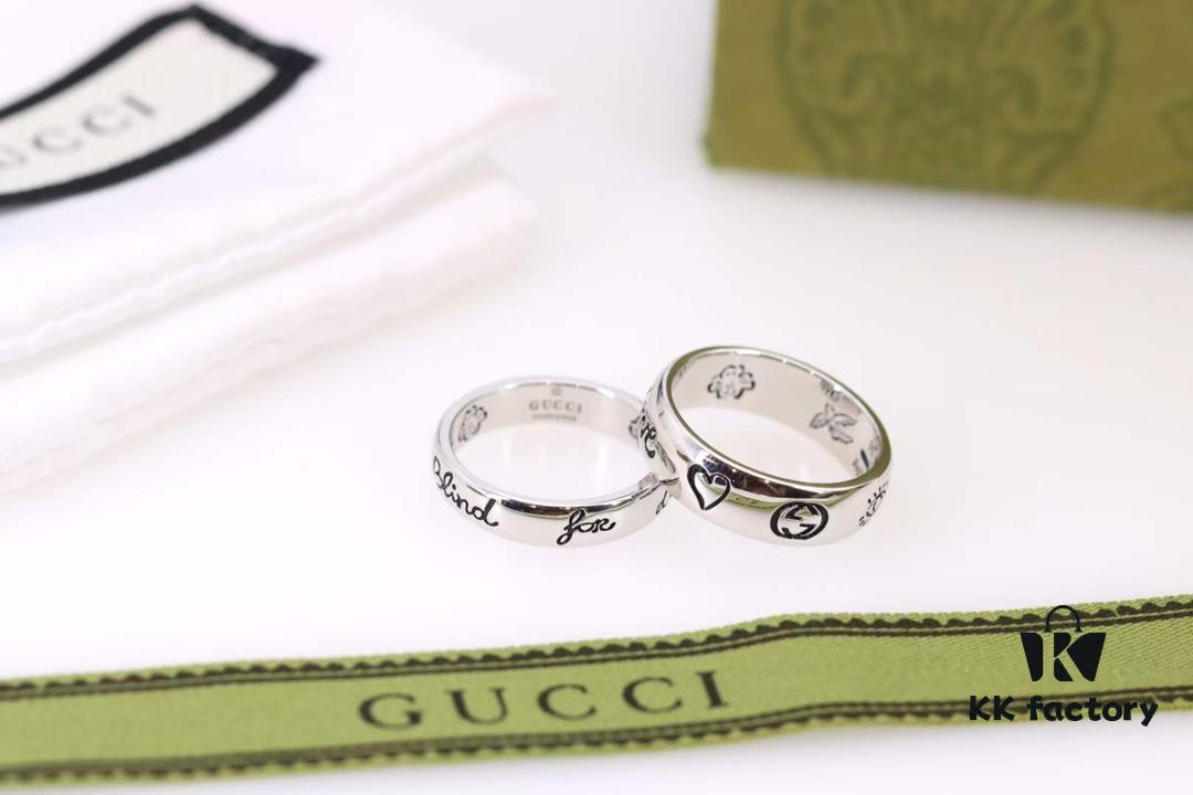 692ff29a99f2d84055c8d9b6 Valentine's Gift ❤️ Gucci Fearless Floral and Bird Couple Rings