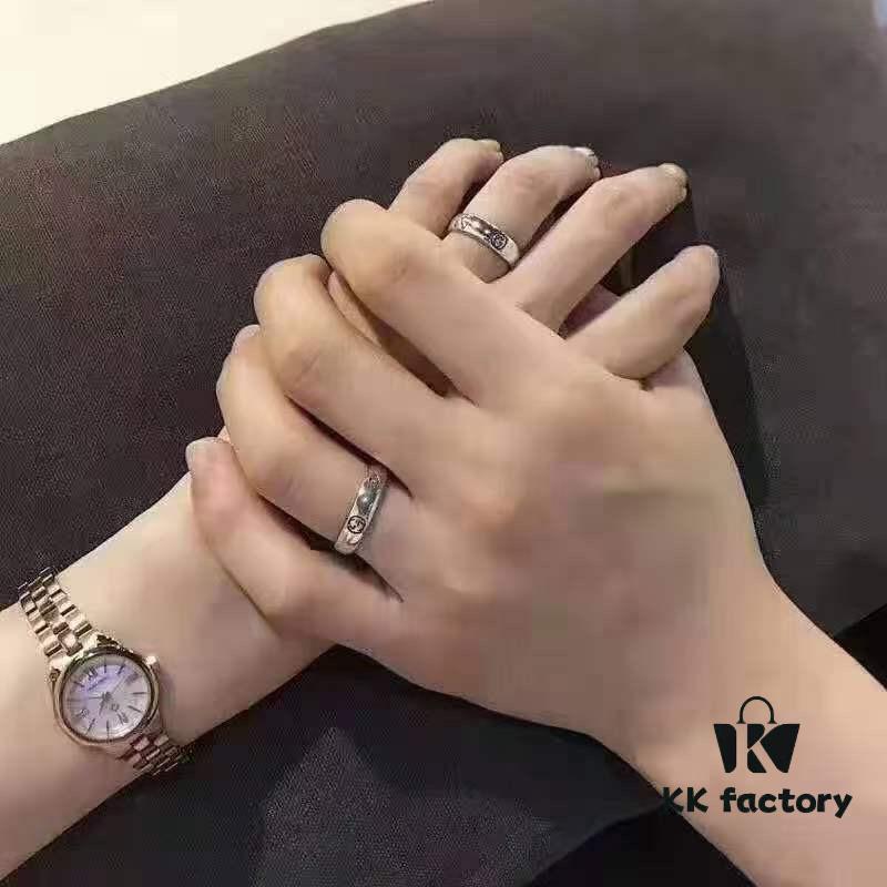 692ff29b99f2d84055c8d9b9 Valentine's Gift ❤️ Gucci Fearless Floral and Bird Couple Rings