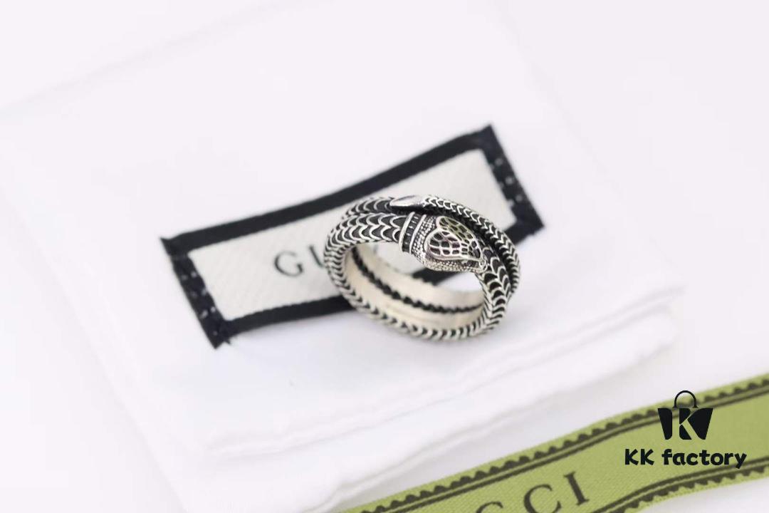 692ff29e99f2d84055c8d9bd Valentine's Gift ❤️ Gucci Garden Series Sterling Silver Snake Couple Ring