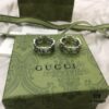 Gucci 925 Sterling Silver Double G Daisy Turquoise Pink Shell Ring